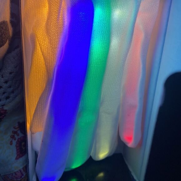 LED Light Up Rave Gloves 7 Different Light Patterns For Dancing/Lightshows - Picture 6 of 11